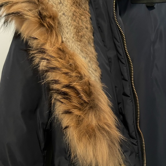 Mackage Navy down jacket with fur hood - Picture 6 of 6